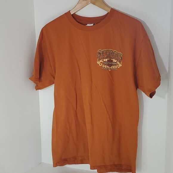 Harley-Davidson Sturgis Mount Rushmore South Dakota Motorcycle T-Shirt Sz L - Picture 3 of 7